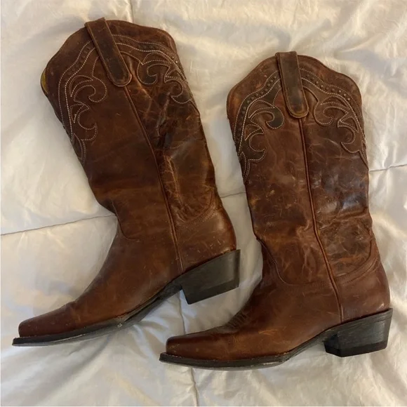 Idyllwind by Miranda Lambert “tough cookie” Brown Leather Western Boots - size 9 - Picture 4 of 9